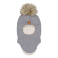 Metsola, MERINO Fur Pom Pom Helmet, Cloudy