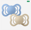 Bibs, Supreme SILICONE tutti, 2-pack, Vanilla/Sky Blue