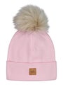 Metsola, Rib Beanie With Fur Pom | Pinkie