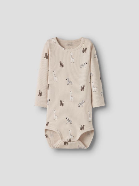 Name It, TOLLA Rib Baby body, Summer Sand el&auml;imet