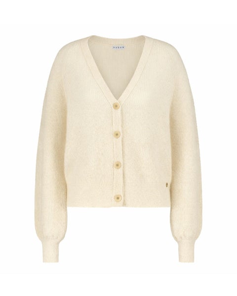 Nakoa, Elsie Mohair Cardigan, Ivory