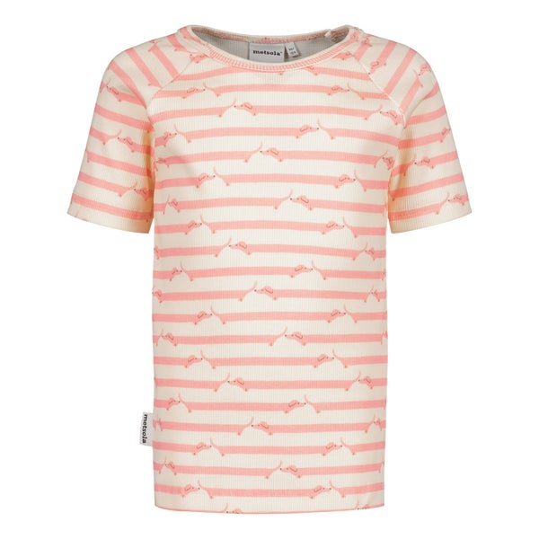 Metsola, Good Mood Rib T-Shirt | Pinkie