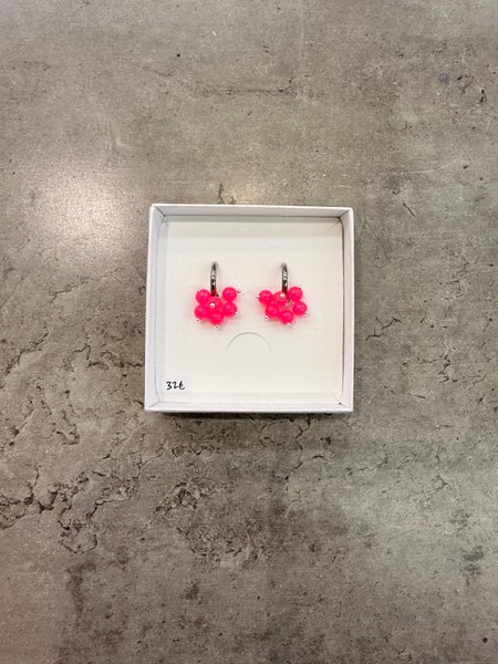Valla, Annia korvakorut, Hot pink (Hopea)