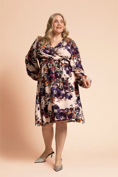Kaiko, Wrap Dress, Roses