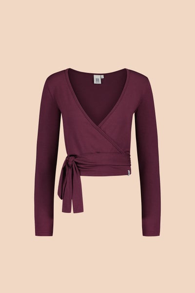 Kaiko, Wrap Top, Cherry