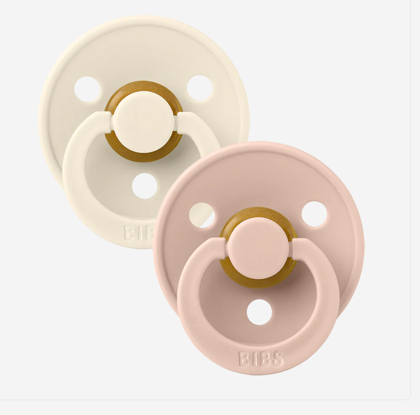 BIBS, Colour LATEX, 2-pack, Ivory/Blush