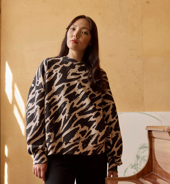 Metsola, SOPHY OVERSIZE SWEATER, Licorice