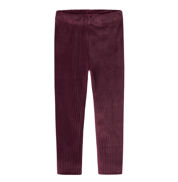 Name it, VELOA velour leggings, Burgundy