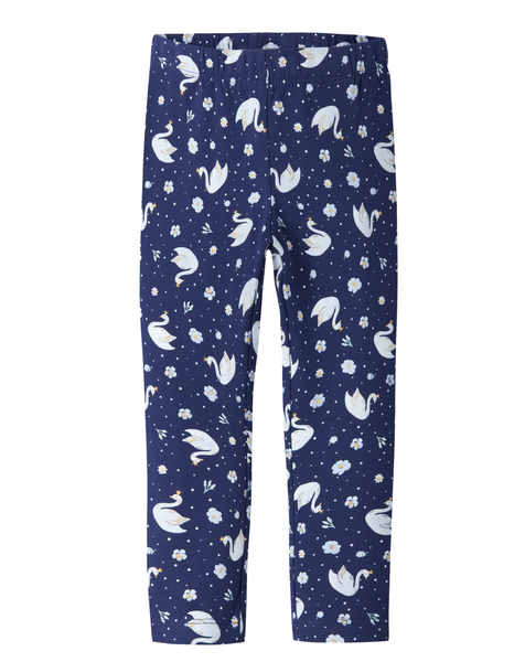 Name It, Davina Collegeleggings, Beacon blue/swans