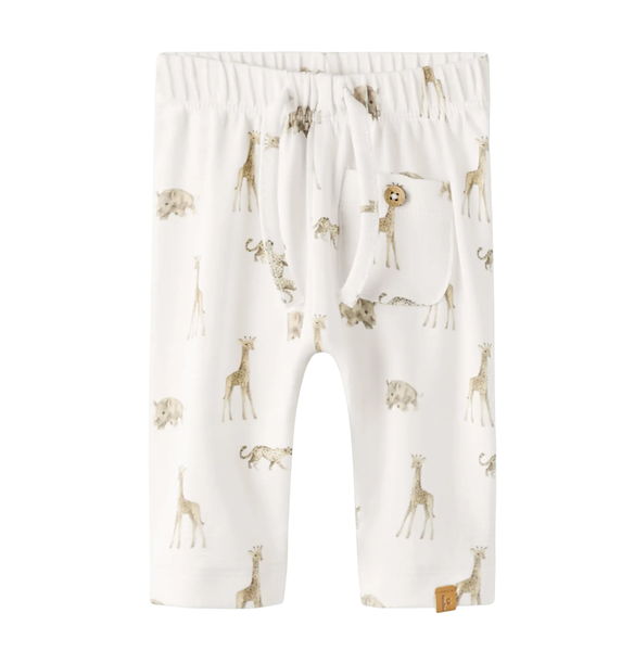 Lil`Atelier, Gayo ELO BABY Loose Pants, Coconut Milk/African Animals
