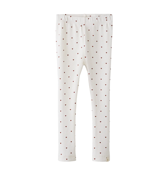 Lil Atelier, GAGO Slim leggings, Coconut Milk Heart
