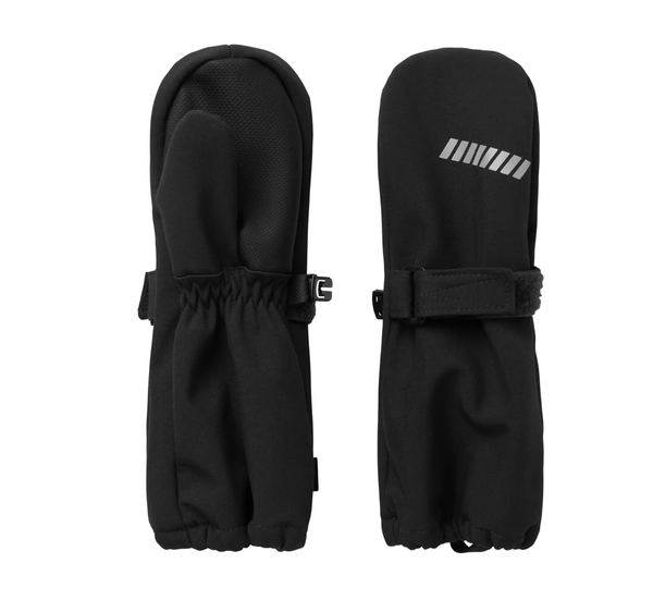 Name It, Vedenpit&auml;v&auml;t softshell hanskat SS26, Black