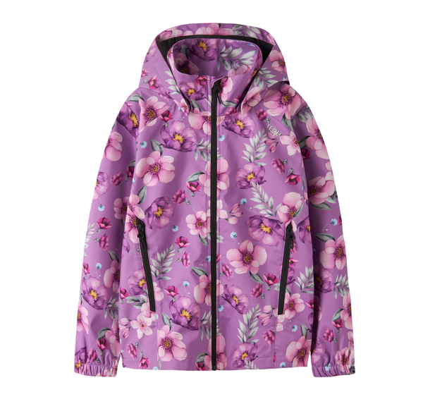 Name It, Alfa LIGHT v&auml;likausitakki, Iris Orchid Floral Forest