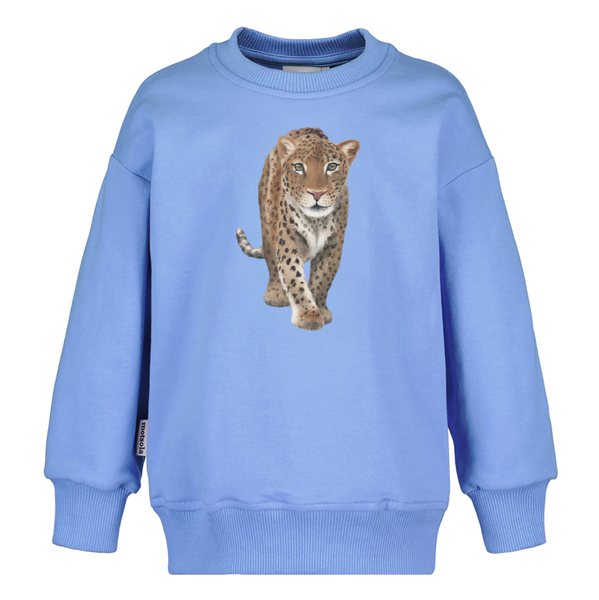Metsola,  Leopard Placement Oversize Sweater | Electric