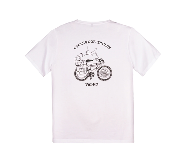 VAI-KO, Cycle Coffee Miesten T-paita, White