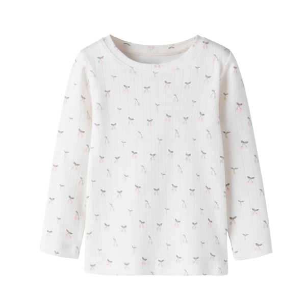 Name It, FICHERRY slim top, Cloud Dancer Cherry