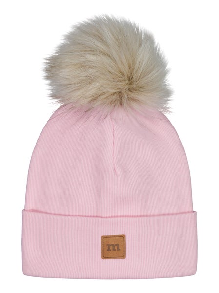 Metsola, Rib Beanie With Fur Pom | Pinkie
