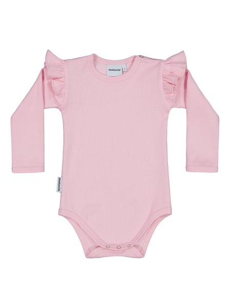 Metsola, Rib Frilla Body | Pinkie