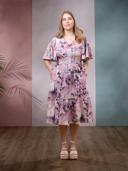 Versonpuoti, lyhythihainen SANDRAmekko, Kirsikkapuu Vaaleanpunainen