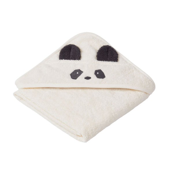 Liewood, Albert Hooded Towel, Panda creme de la creme