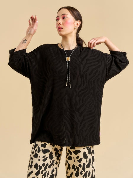 Aarre, LEYLA OVERSIZE T-SHIRT, Tigreza viscose