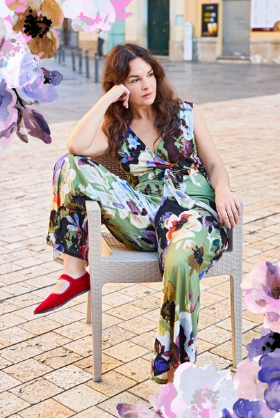 Kaiko, Soft Jumpsuit, Olive Anemone