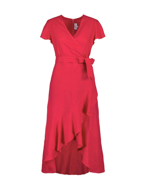 Nakoa, Annika Dress - Pellavamekko, Rasberry