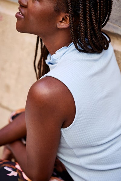 Kaiko, Rib Top, Light Blue