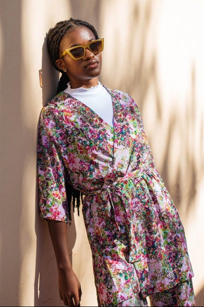 Kaiko, Kimono, Blooming Forest Bright