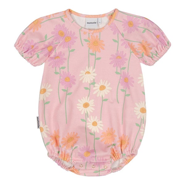 Metsola, Sweetness Puff Sleeve Romper | Milky Pink