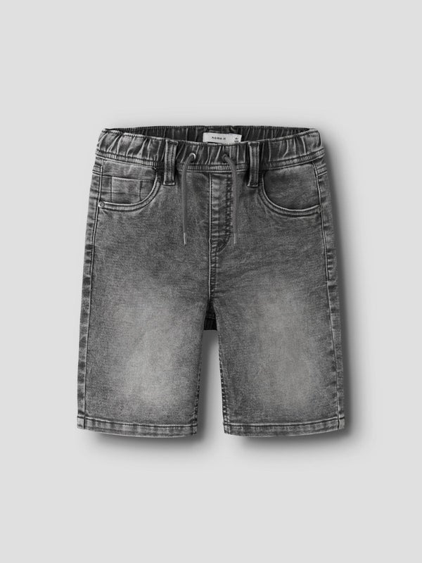 Name It, RYAN Jogger Denim SHORTS, Medium grey denim