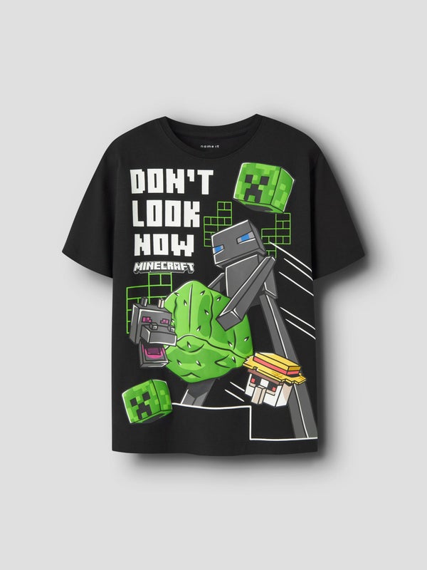 Name It, JUKE, Minecraft T-paita, Black