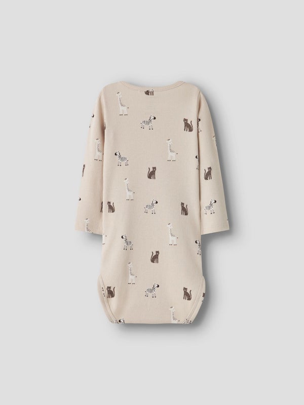 Name It, TOLLA Rib Baby body, Summer Sand el&auml;imet