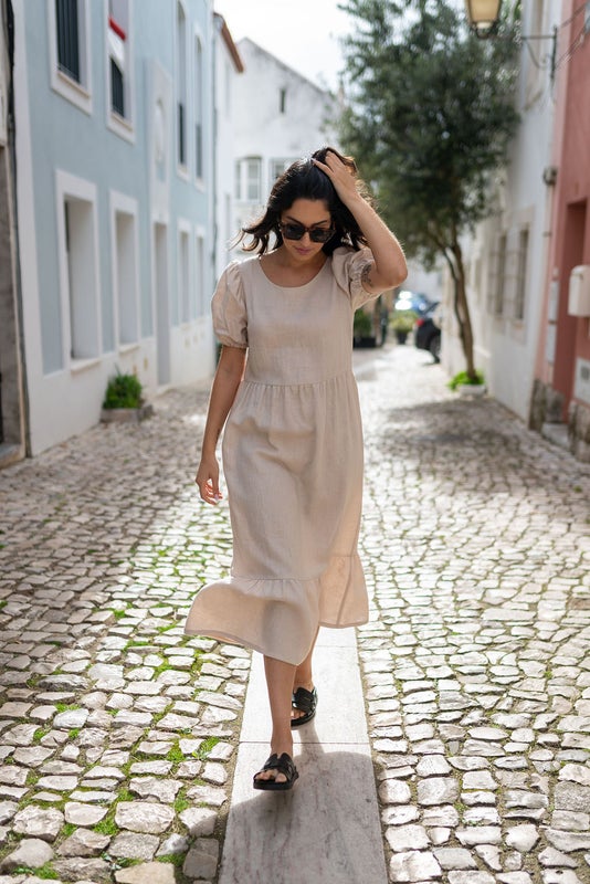 Nakoa, Astrid Dress pellava, Sandshell