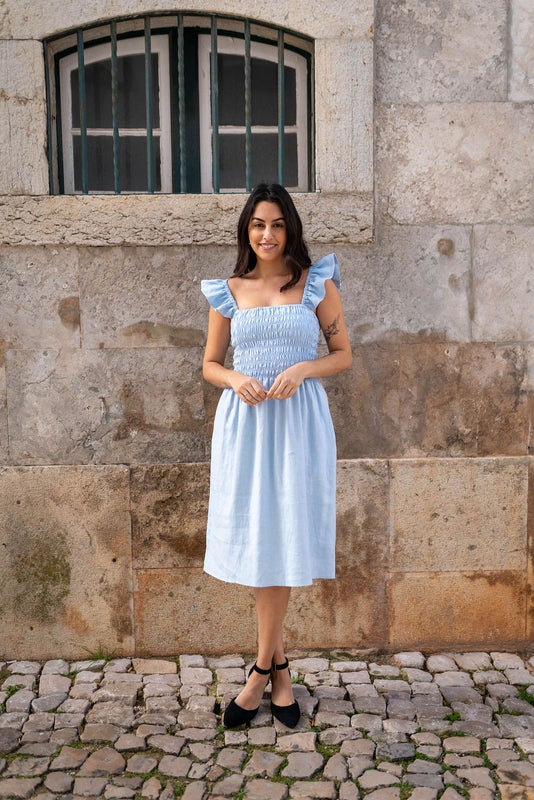 Nakoa, Ariela Dress pellava, Sky Blue