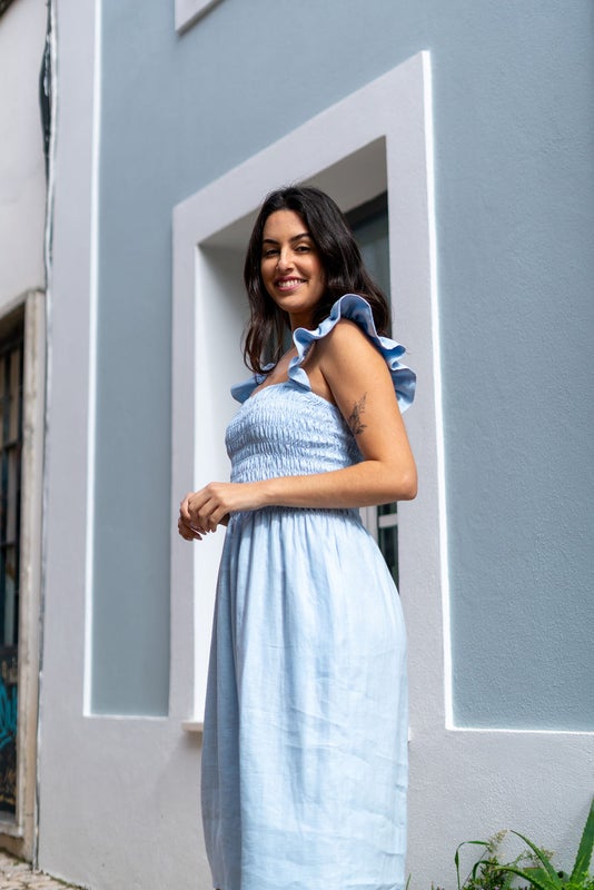 Nakoa, Ariela Dress pellava, Sky Blue