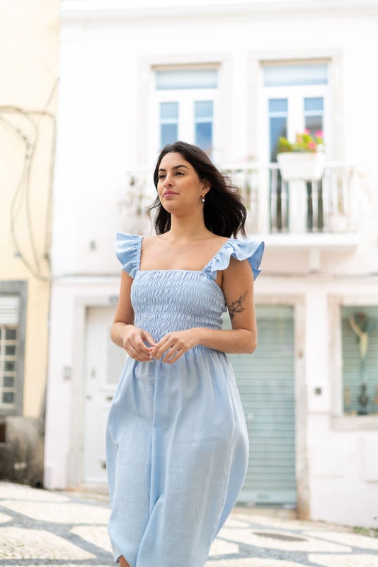 Nakoa, Ariela Dress pellava, Sky Blue