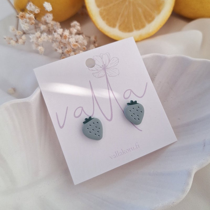 Valla, Mansikka nappikorvakorut, Sage