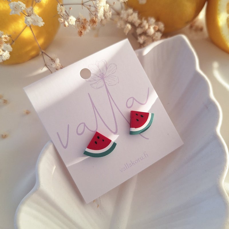 Valla, Vesimeloni nappikorvakorut, Punainen