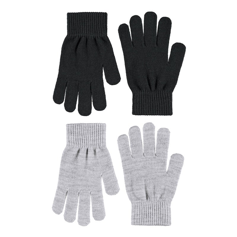Molo, Kiddy, Villasekoitesormikkaat, Grey Melange 2-pack