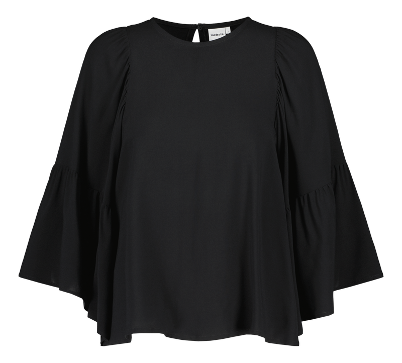 Metsola, Bell Sleeve Shirt, Licorice