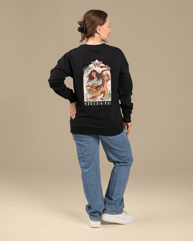 Toive Clothing, Collegepaita, Strength, Black