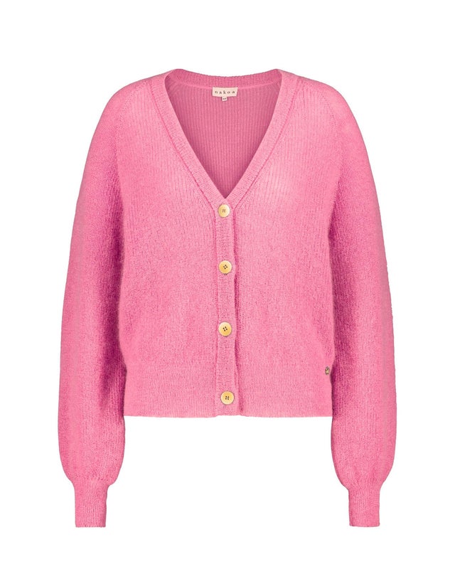 Nakoa, Elsie Mohair Cardigan, Lollipop