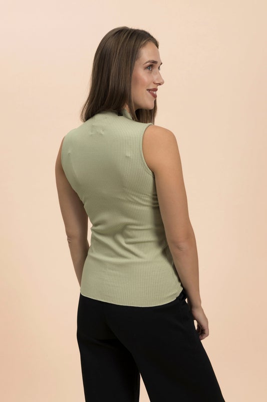 Kaiko, Rib Top, Light Khaki