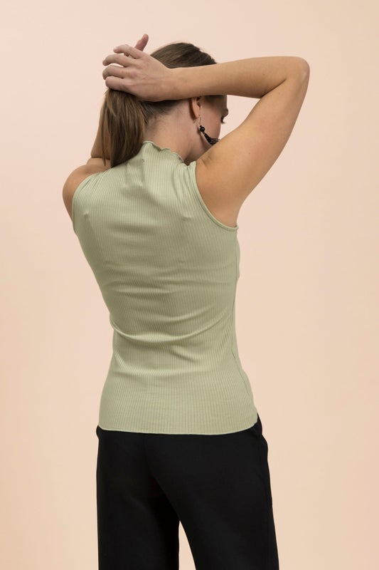 Kaiko, Rib Top, Light Khaki