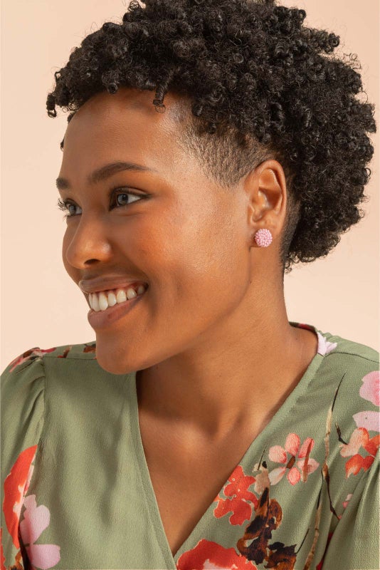 Kaiko, Gemma nappikorvakorut, Pearl Pink