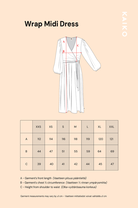 Kaiko, Wrap Midi Dress, Sweet Pea