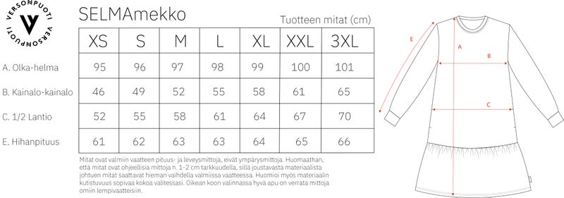 Versonpuoti, SELMAmekko , NOCTURNE, vihre&auml;/v.pun