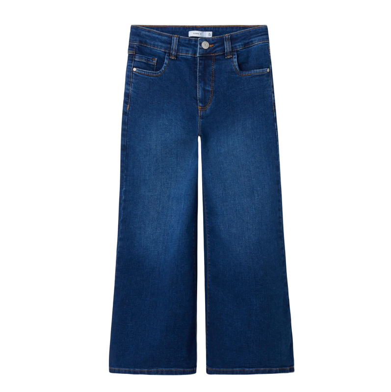 Name It, Polly X-wide Jeans, Dark Blue Denim