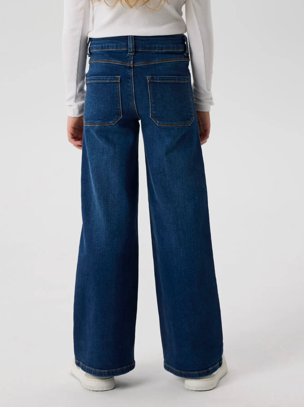 Name It, Polly X-wide Jeans, Dark Blue Denim